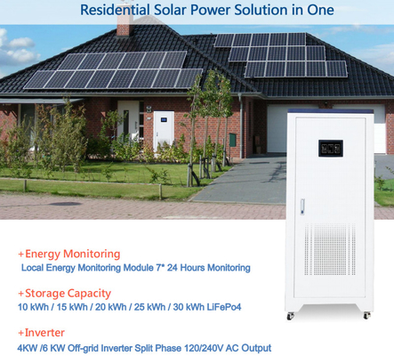 6kw Solar Power Station Power Inverter Home Depot with LiFePO4 Battery