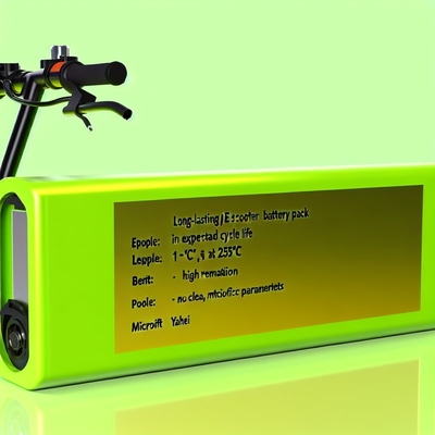 Long-Lasting E Scooter Battery Pack with Expected Cycle Life of 1C At 25C and N/A Technical Parameters
