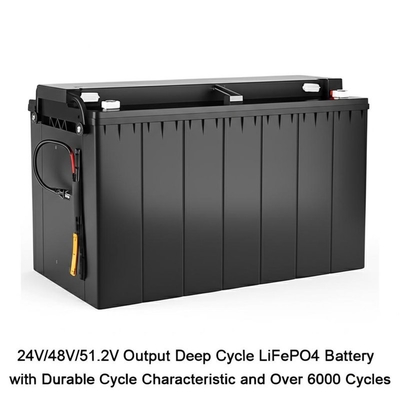 24V/48V/51.2V Wydajność Bateria LiFePO4 o głębokim cyklu z charakterystyką trwałego cyklu i ponad 6000 cykli