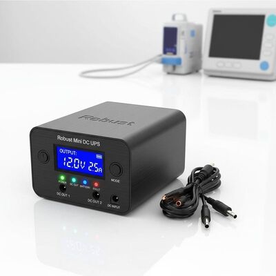 Robust Mini DC UPS Long Lasting Battery Backup Providing Stable Power for Medical Equipment and Instrumentation